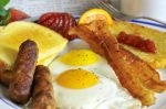 Egg Omelet with Spinach, Cheese, and Sausage