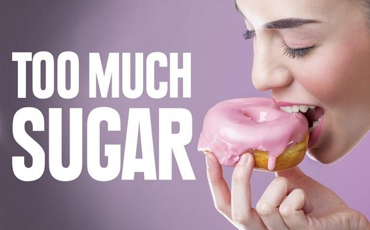 Eating donut